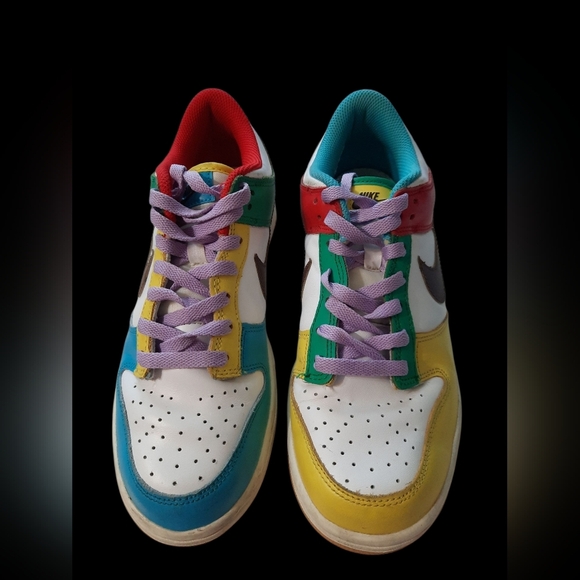 Nike Dunk Colorful Low-Top Sneakers Size 7 Youth - Picture 10 of 14